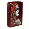 Isqueiro Zippo Day Of Dead Girl 28830 de lado