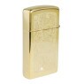 Isqueiro Zippo Slim Brass Venetian 1652B de lado