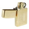 Isqueiro Zippo Slim Brass Venetian 1652B aberto