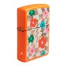 Isqueiro Zippo Wavy Flower Design 48718 de lado