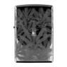 Isqueiro Zippo Black Polished Cannabis 48924 de frente