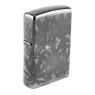 Isqueiro Zippo Black Polished Cannabis 48924 de lado