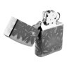 Isqueiro Zippo Black Polished Cannabis 48924 aberto