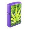 Isqueiro Zippo Cannabis Purple Matte 49790 de lado