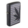 Isqueiro Zippo Cannabis Black Matte 48927 de lado