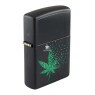 Isqueiro Zippo Pixel Cannabis Design 48677 de lado