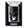 Isqueiro Zippo Cannabis Crystal Skull 48773 de frente na embalagem