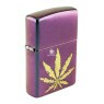Isqueiro Zippo Cannabis Design 49185 de lado