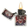 Zippo Skull Design 49410 aberto