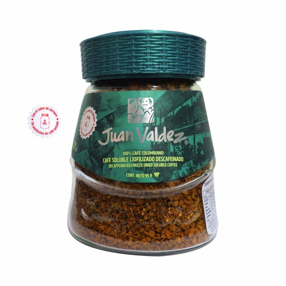 Café Descafeinado Colombiano Juan Valdez 95g