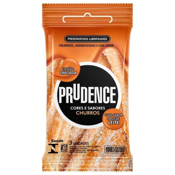 Preservativo Prudence Churros Com 3 Unidades