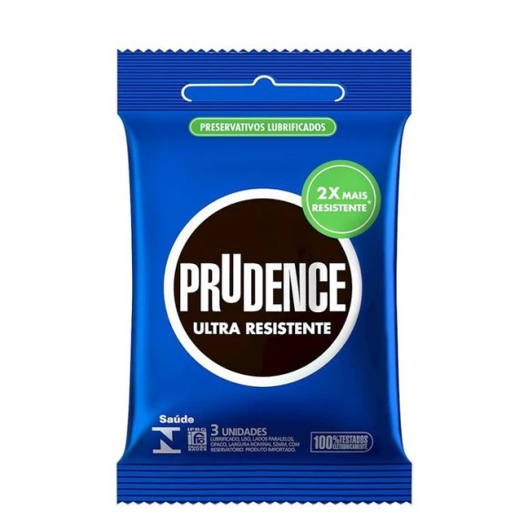 Preservativo Prudence Ultra Resistente Com 3 Unidades