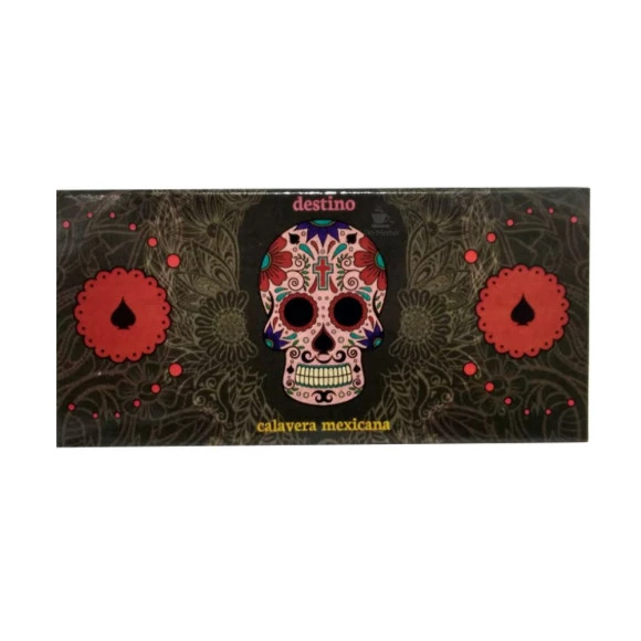 Seda Snail Calavera Mexicana Destino Brown King Size c/ Piteira 