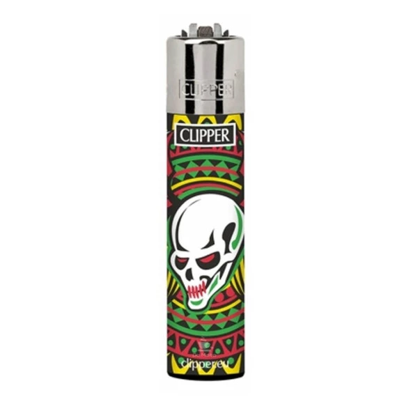 Isqueiro Clipper Skull 3/4