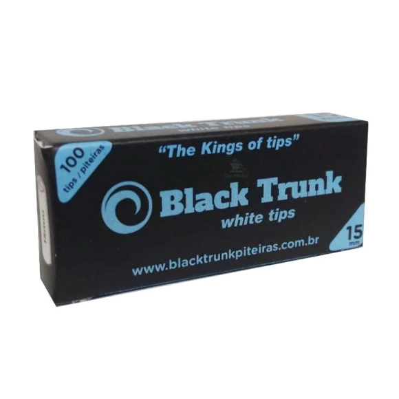 Piteira de Papel Black Trunk White Tips 15mm