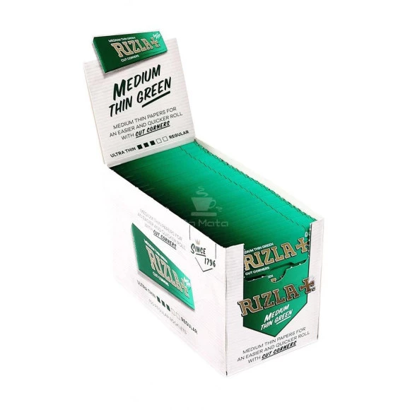 Caixa De Rizla Green Medium