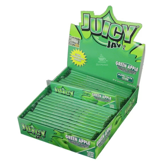 Caixa de Seda Juicy Jay's Green Apple King Size 