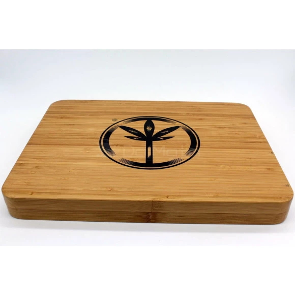  Bandeja de bambu The World Piece com logo