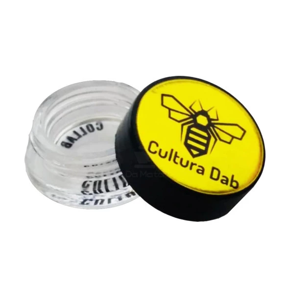 Pote de Vidro Cultura Dab 7ml Dourado