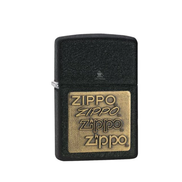  Isqueiro Zippo, logotipo Zippo dourado