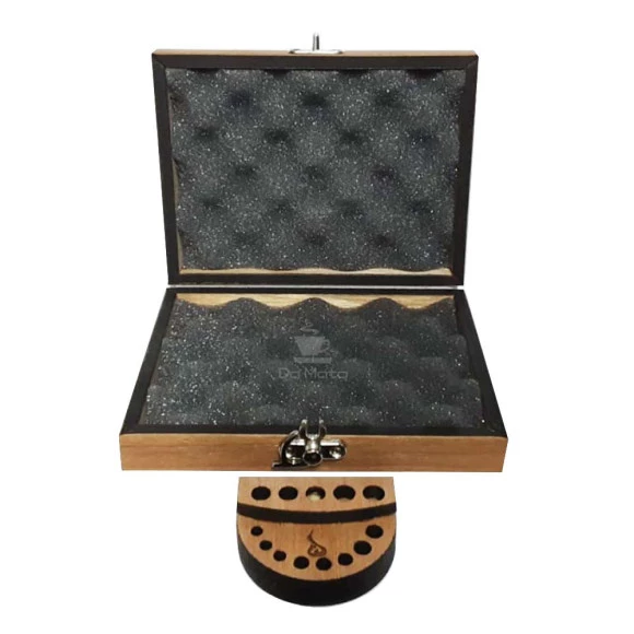 Box Glass Wood Burning Caveira aberta