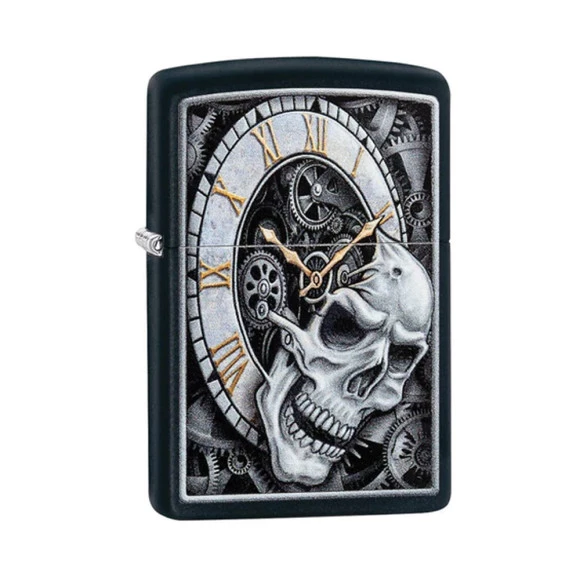 Isqueiro Zippo 29854 Skull Clock