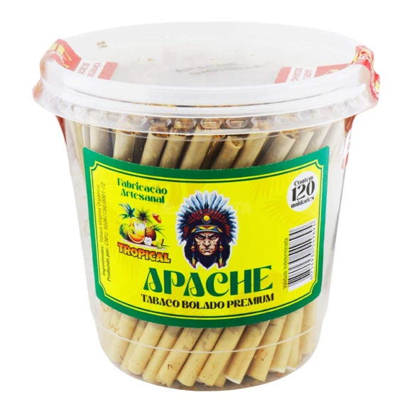 Pote de Apache Bolado Tropical de frente tabacaria da mata 