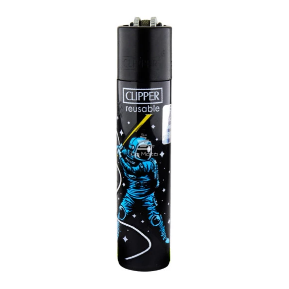 Isqueiro Clipper Astro Sports de frente tabacaria da mata 