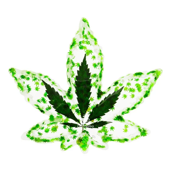 Cinzeiro de Folha Fluorescente Glitter de frente