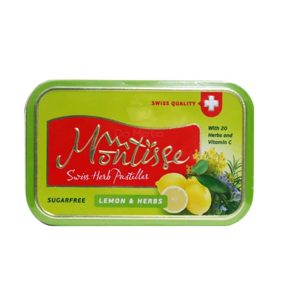 Pastilha Importada Montisse Limão & Ervas