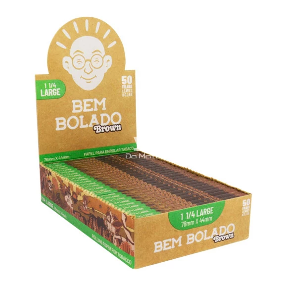 Caixa de Seda Bem Bolado Brown King Size Large tabacaria da mata 