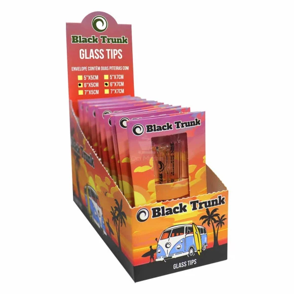 Caixa de Kits de piteiras de vidro Black Trunk