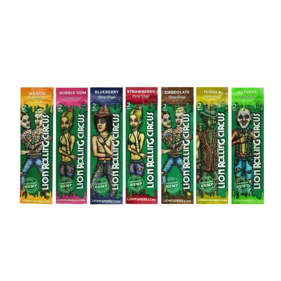 Kit Blunt Lion Rolling Circus - 14 Blunts - Coleção 7 Sabores