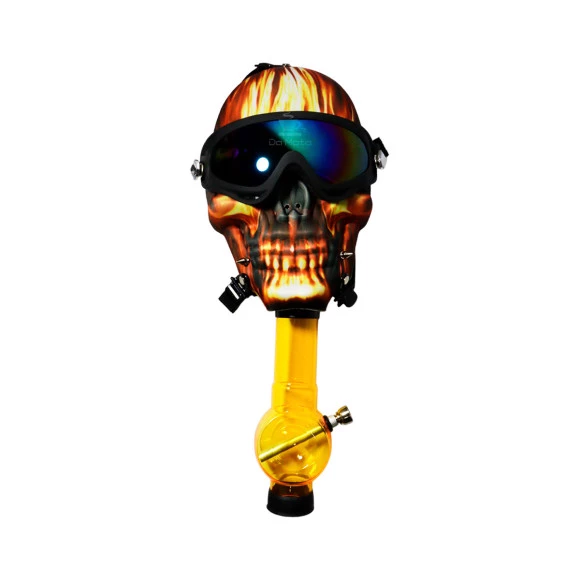Bong de Acrílico Novelty c/ uma Máscara Laranja