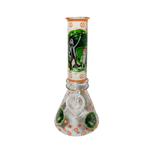 Bong de Vidro Rick and Morty Portal *Brilha no Escuro*