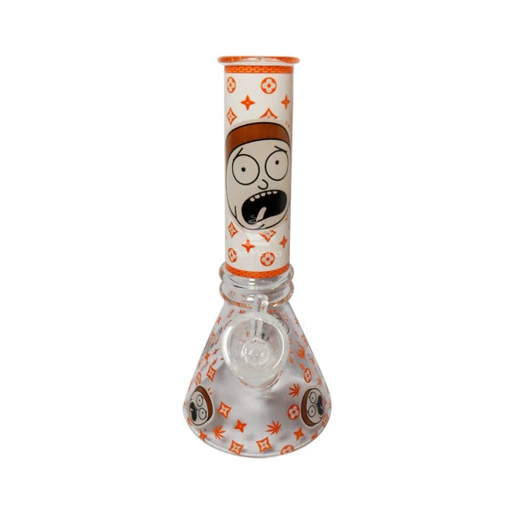 Bong de Vidro Rick and Morty OMG *Brilha no Escuro*