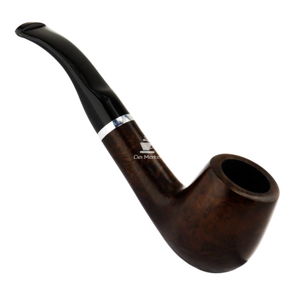 Cachimbo Maestro Briar N9 Anel Prateado de frente