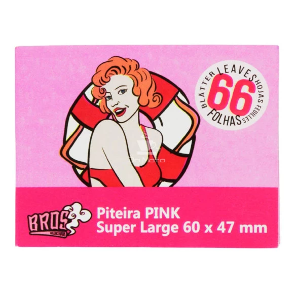 Piteira Bros Pink Old School de frente tabacaria da mata