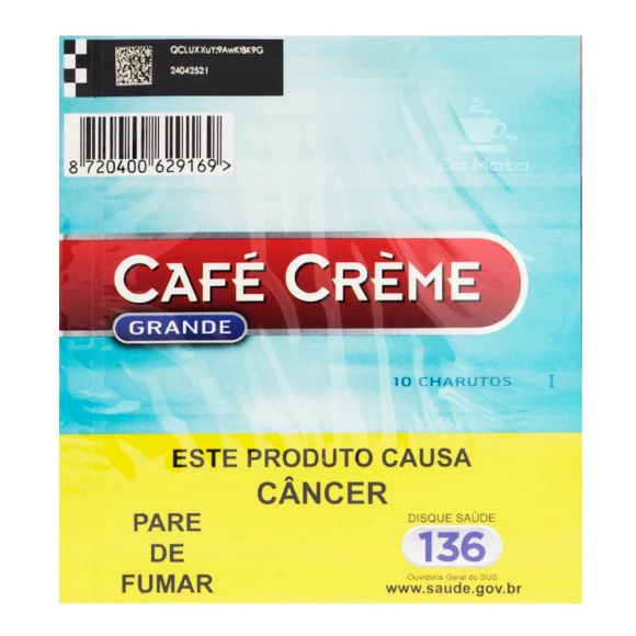 Cigarrilha Café Crème Blue Grande de frente