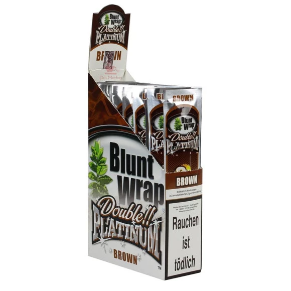 Caixa de Blunt Wrap Platinum Brown