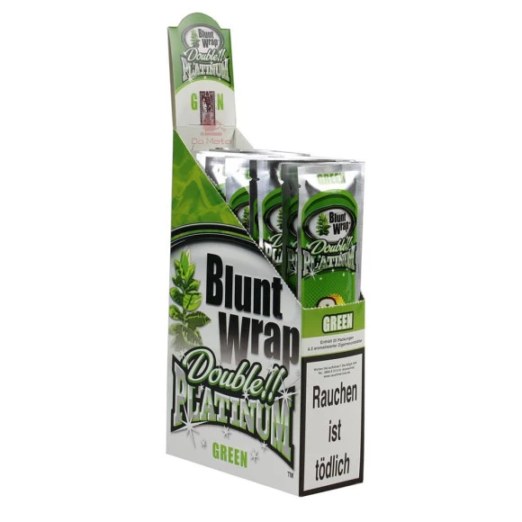 Caixa de Blunt Wrap Platinum Green