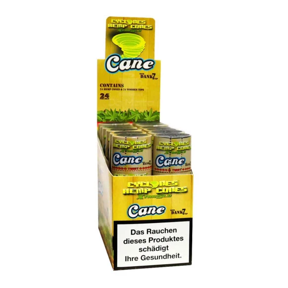 Caixa de Blunt Cyclones Hemp Cones Cane