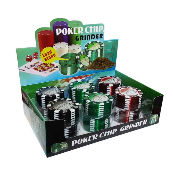 Caixa de Dichavador de Metal Poker Chip