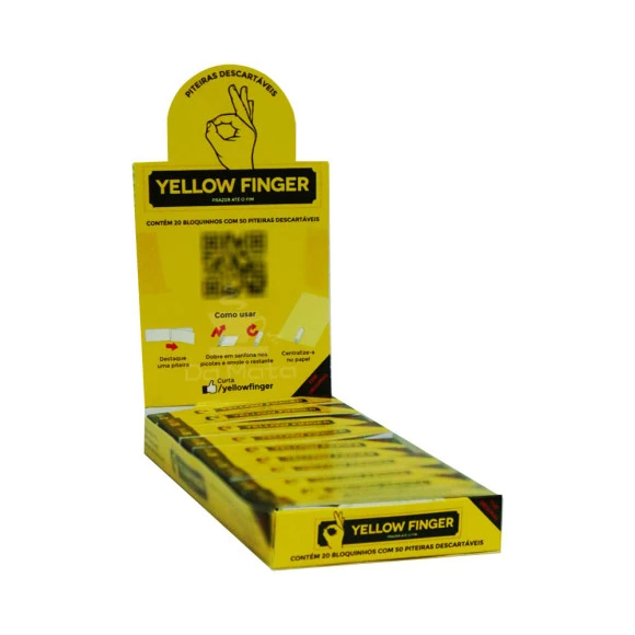 Caixa de Piteira Yellow Finger Original Slim