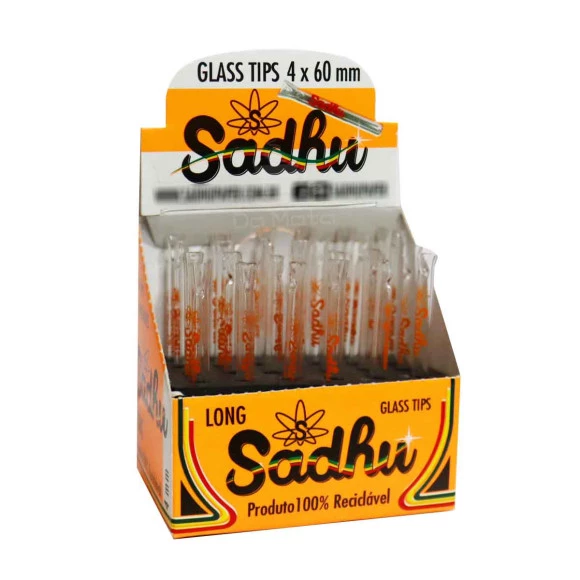 Caixa de Piteira de Vidro longa Sadhu 4mm