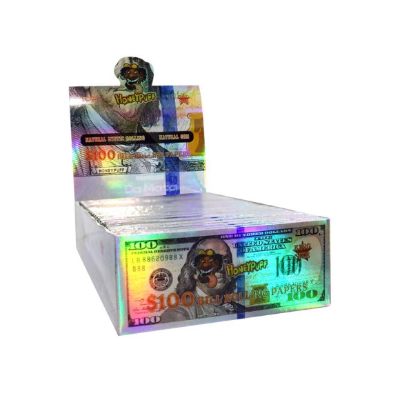 Caixa de Seda Dólar c/ Piteira HoneyPuff 