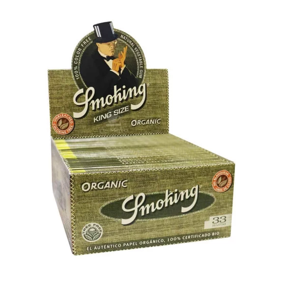 Caixa de Seda Smoking Organic King Size