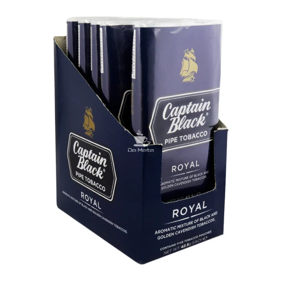 Caixa de Captain Black Royal de lado
