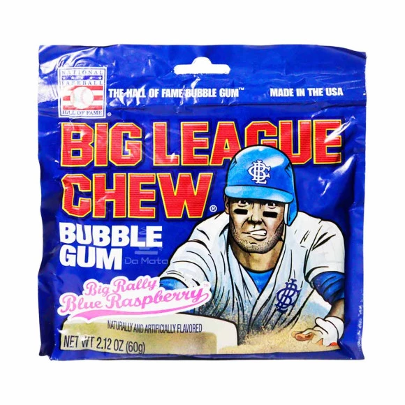 Chiclete Importado Big League Chew Blue Raspberry