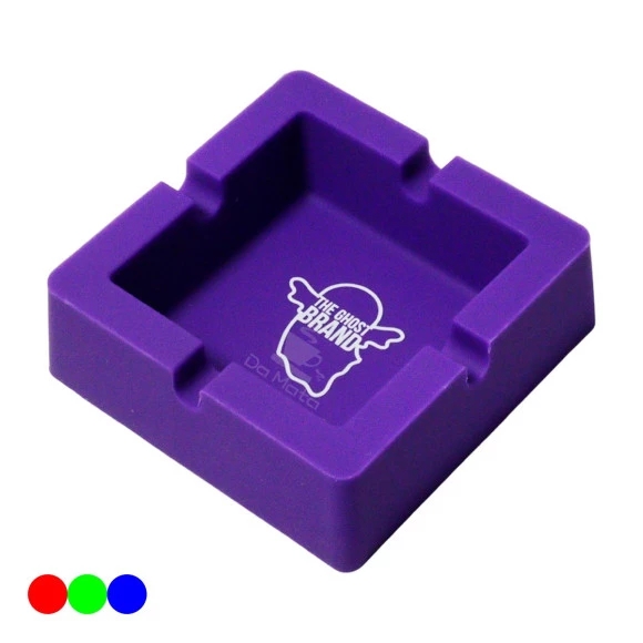 Cinzeiro de Silicone Silly Dog Quadrado